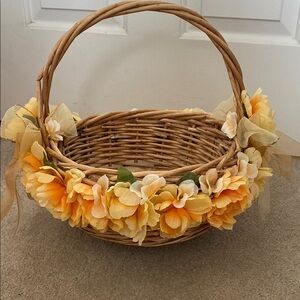 Handmade Decorative Floral Basket 🧺